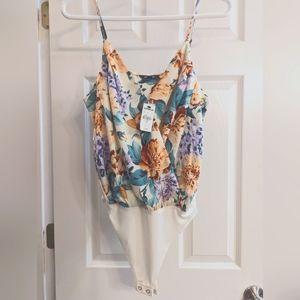 NWT Express Floral Bodysuit